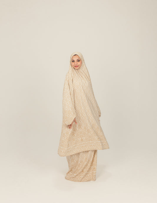 Traditional Pattern Print Prayer Dress Isdal