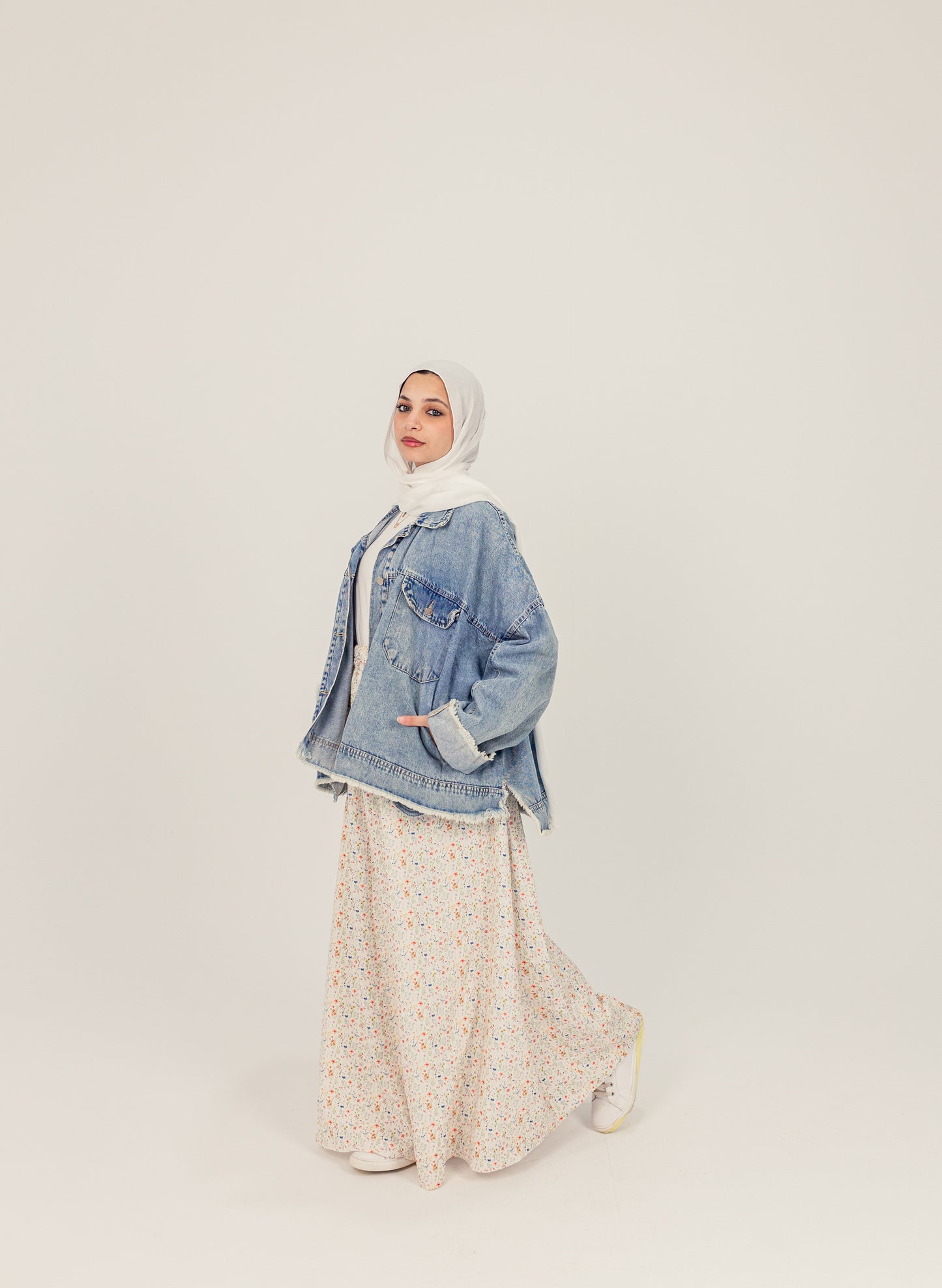Floral Pattern Spring Skirt