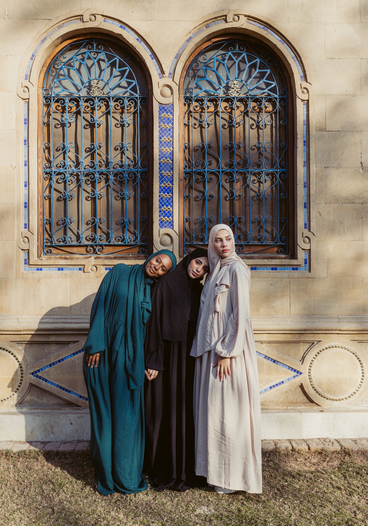 Plain Cotton Prayer Dress Isdal - Beige